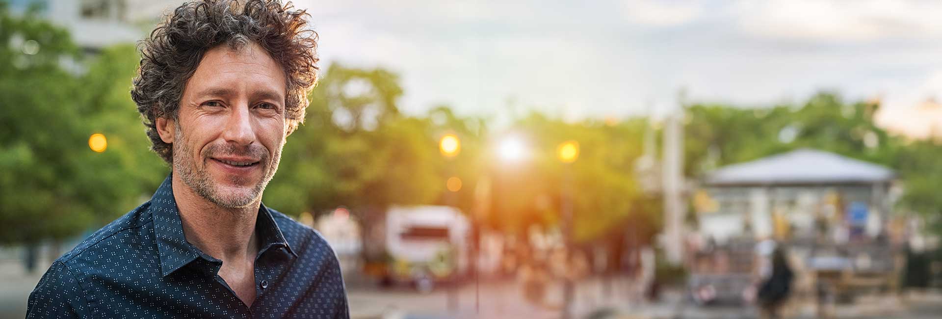 Man happy and pain-free from chiropractic